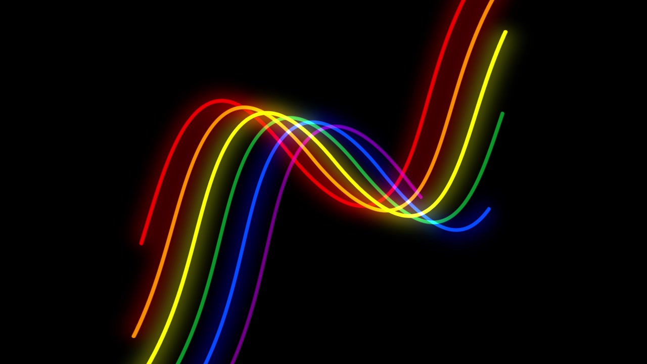 Duhové světelné paprsky LGBT stoupající vysoko.