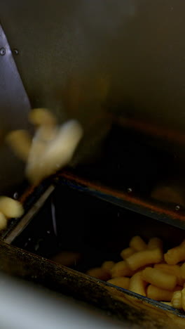 corn snack factory flips. corn sticks factory making. vertical video