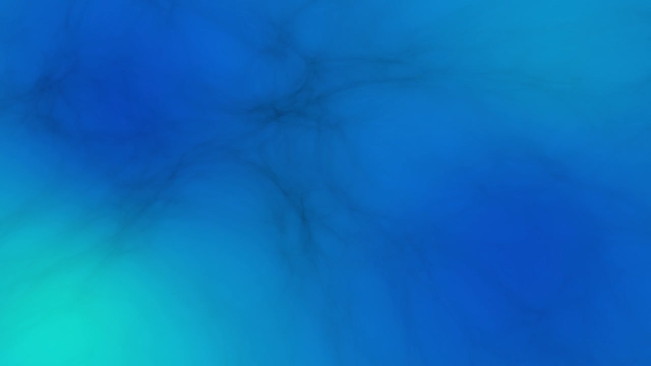 nubes azules de humo o niebla que se cruzan con oscuras y extrañas hebras de telas de araña