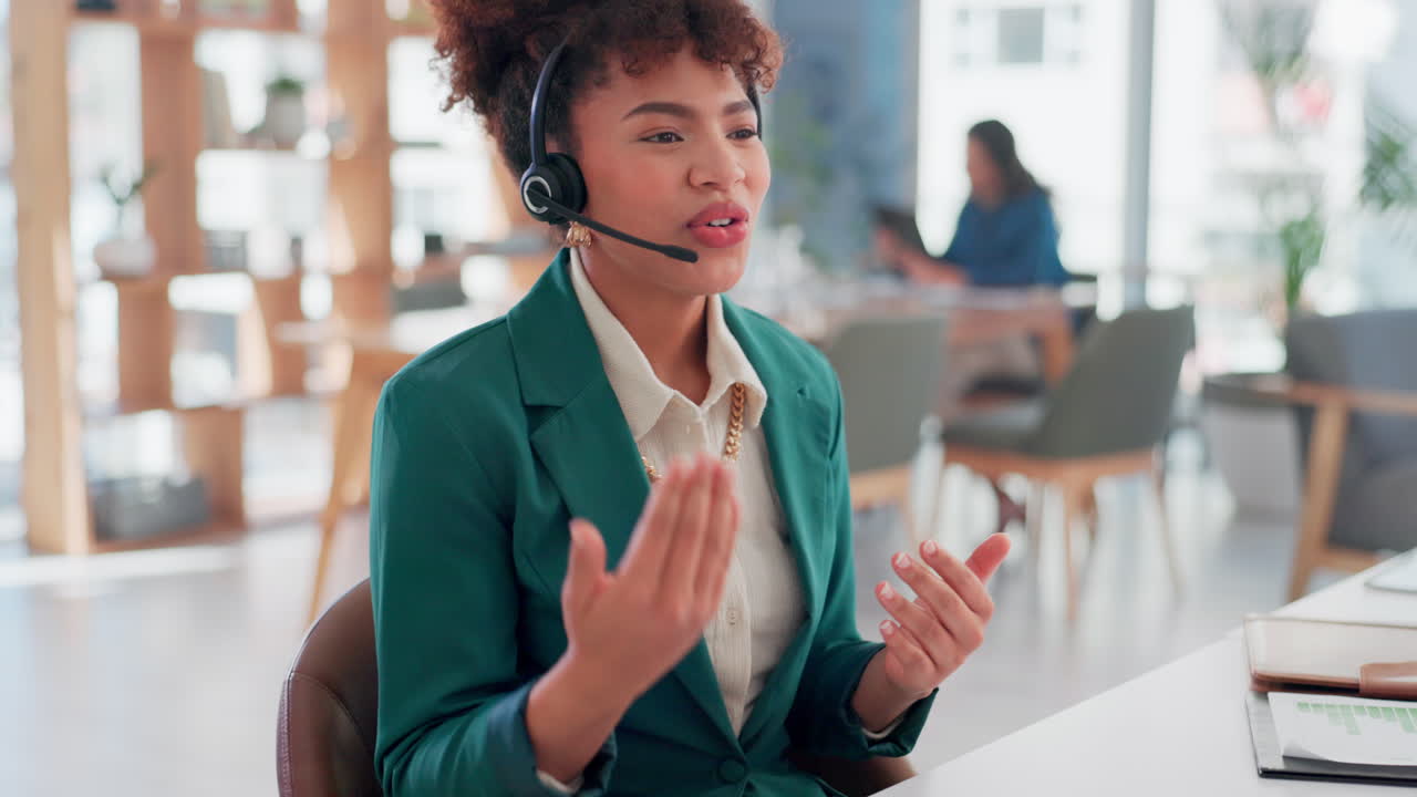 Businesswoman in Customer Service Role