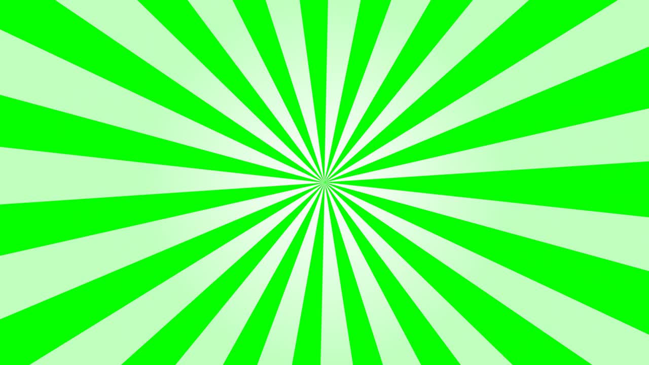 fondo de rayos solares en rayos verdes y blancos en bucle