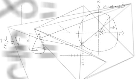 Mathematical equations and asymmetrical lines