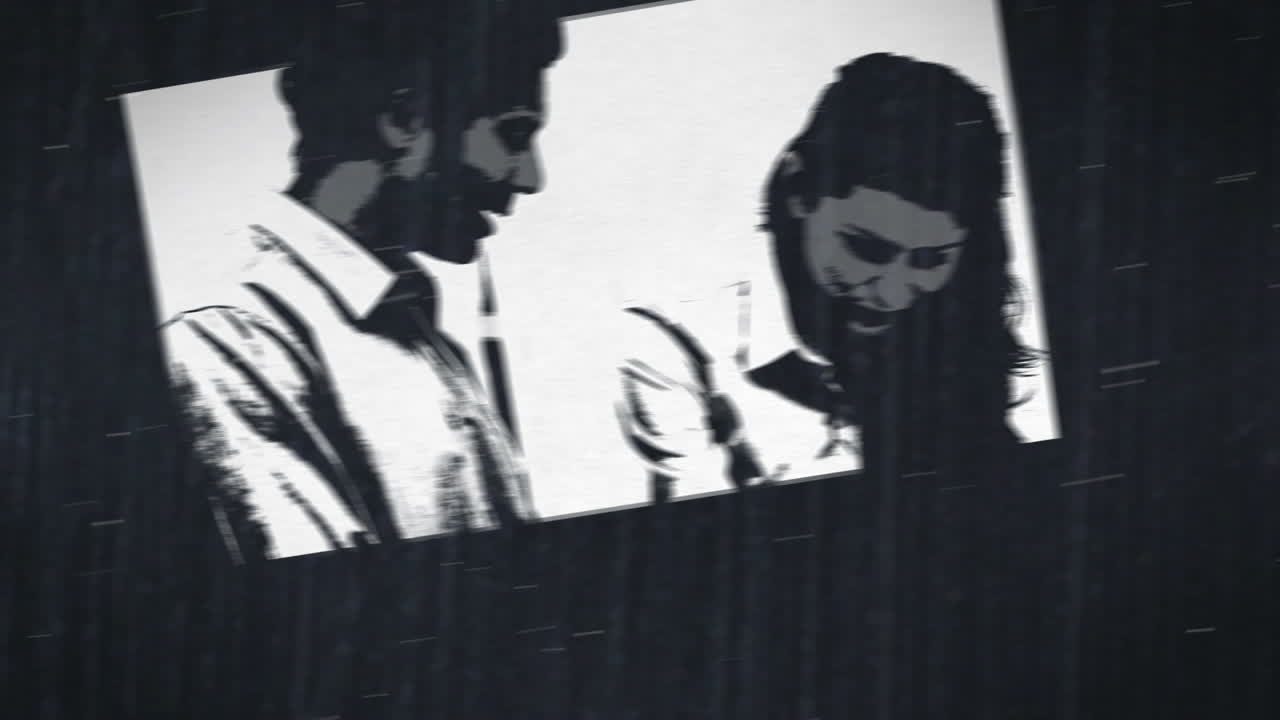 비즈니스 사람들의 검은색과 색의 짧은 클립의 짧은 버전