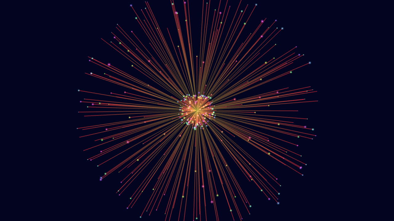 그 중심에 우주적인 빛이 있는 매혹적인 별의 필드.