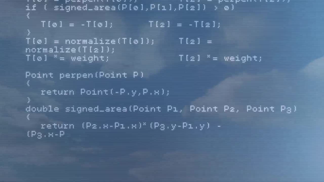 Digital composite of HTML coding