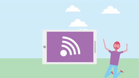 tecnología de animación de personas