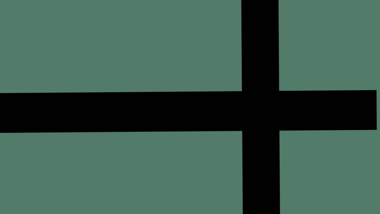 animación del icono del microscopio y del equipo de laboratorio contra rayas cruzadas sobre fondo verde