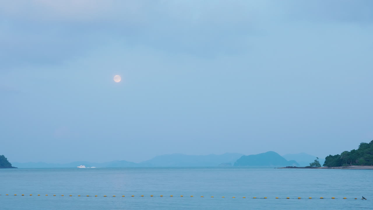 Peaceful Moonlit Seascape