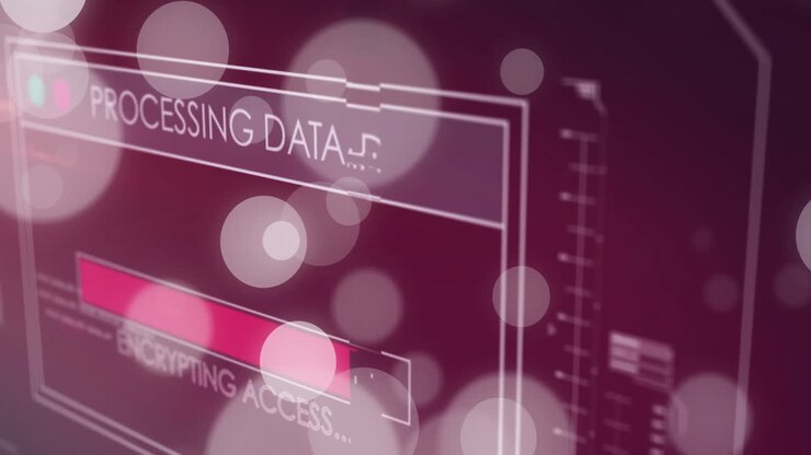 Animation of digital text and data processing over computer servers