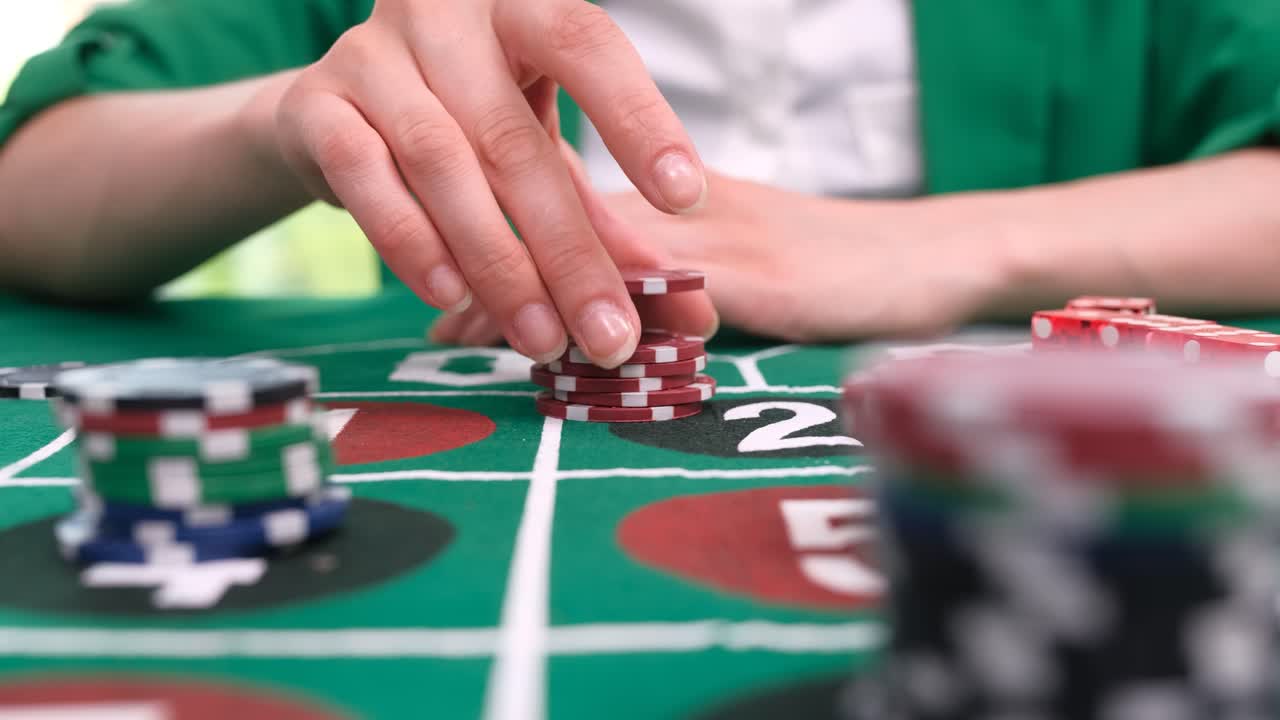 Playing Roulette with Casino Chips