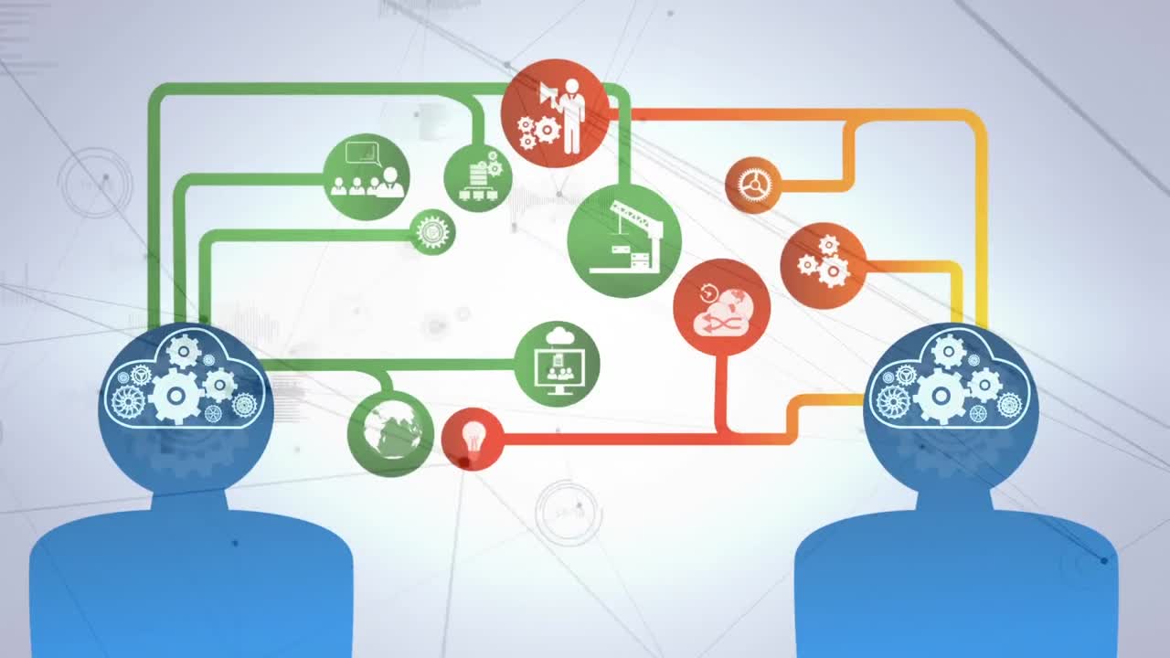 compuesto digital de cerebros humanos