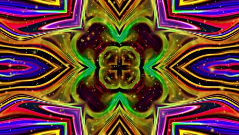 la animación abstracta, el fondo líquido, la hermosa película de pintura digital, la película de fondo abstracto, el video de stock de animación de kaleidoscopio.