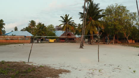 Einfacher,-Ländlicher-Fußballplatz-In-Einem-Küstendorf-In-Afrika