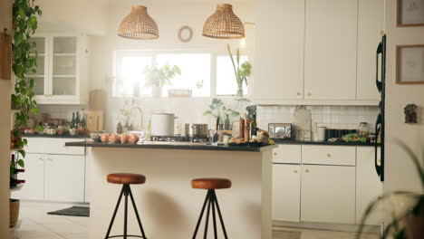 bright and cozy kitchen interior