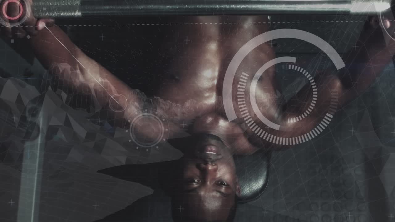 цифровой композит атлетического человека