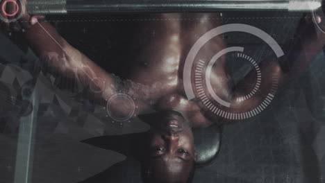 digital composite of athletic man