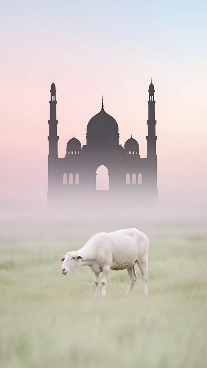 Eid al-Adha Moschea Sfondo islamico 4K