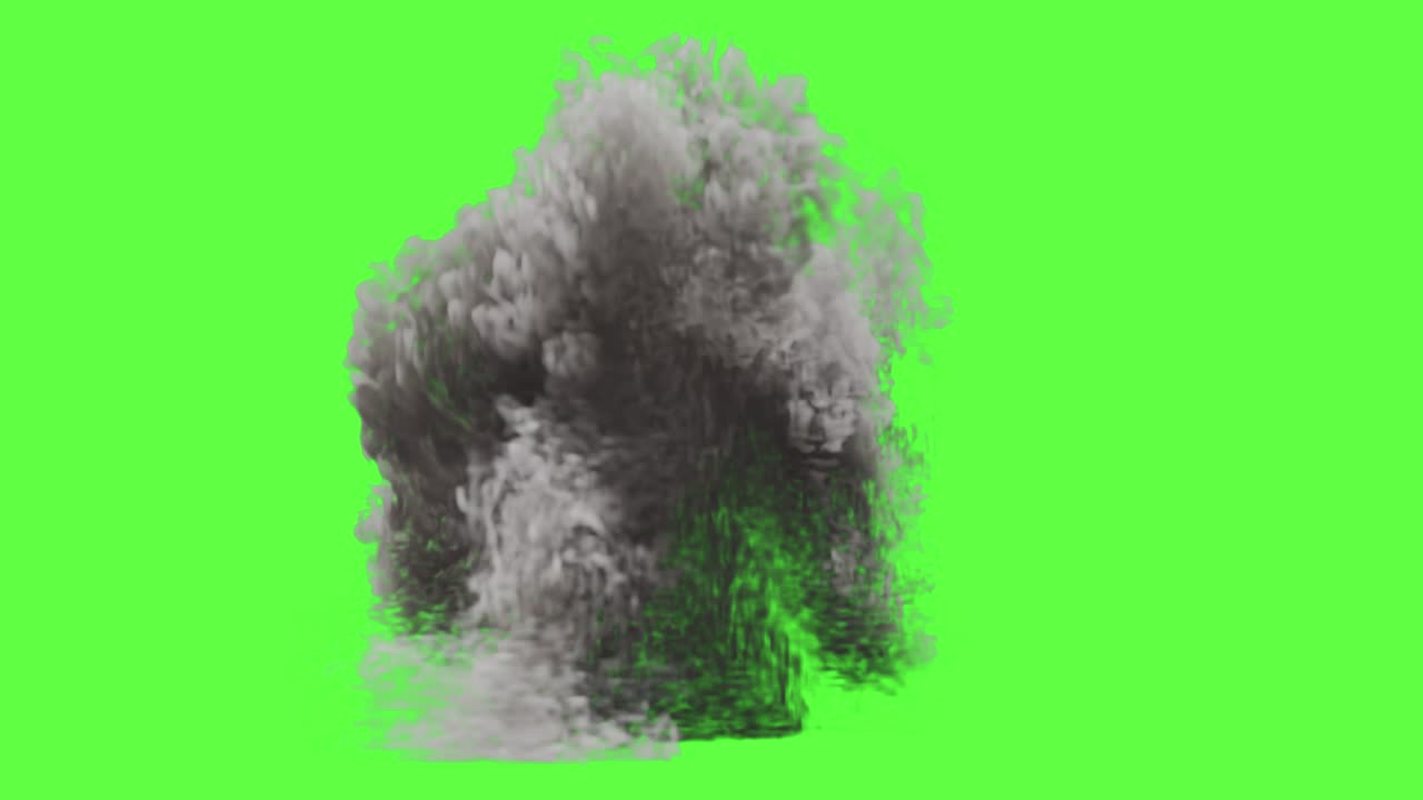 Explosion Smoke VFX Green Screen