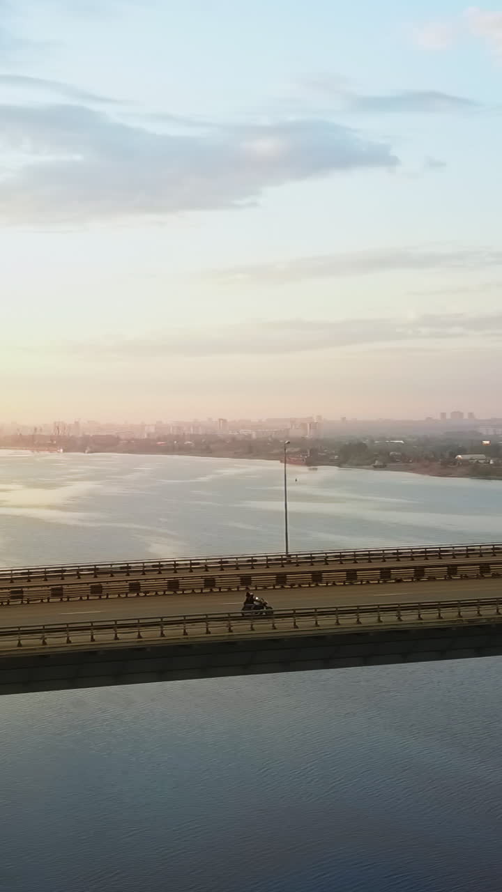 Bridge Over Water at Sunset