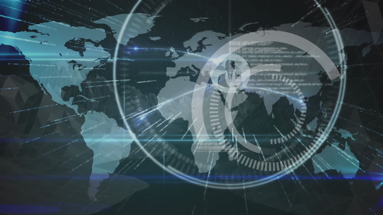 소셜 네트워크 연결을 가진 세계 지도