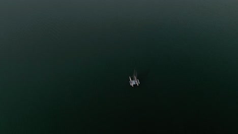범선 위의 공중 비행, 호수 그뤼에르, 스위스