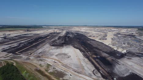 opencast lignite mine in the rhenish lignite mining area in germany