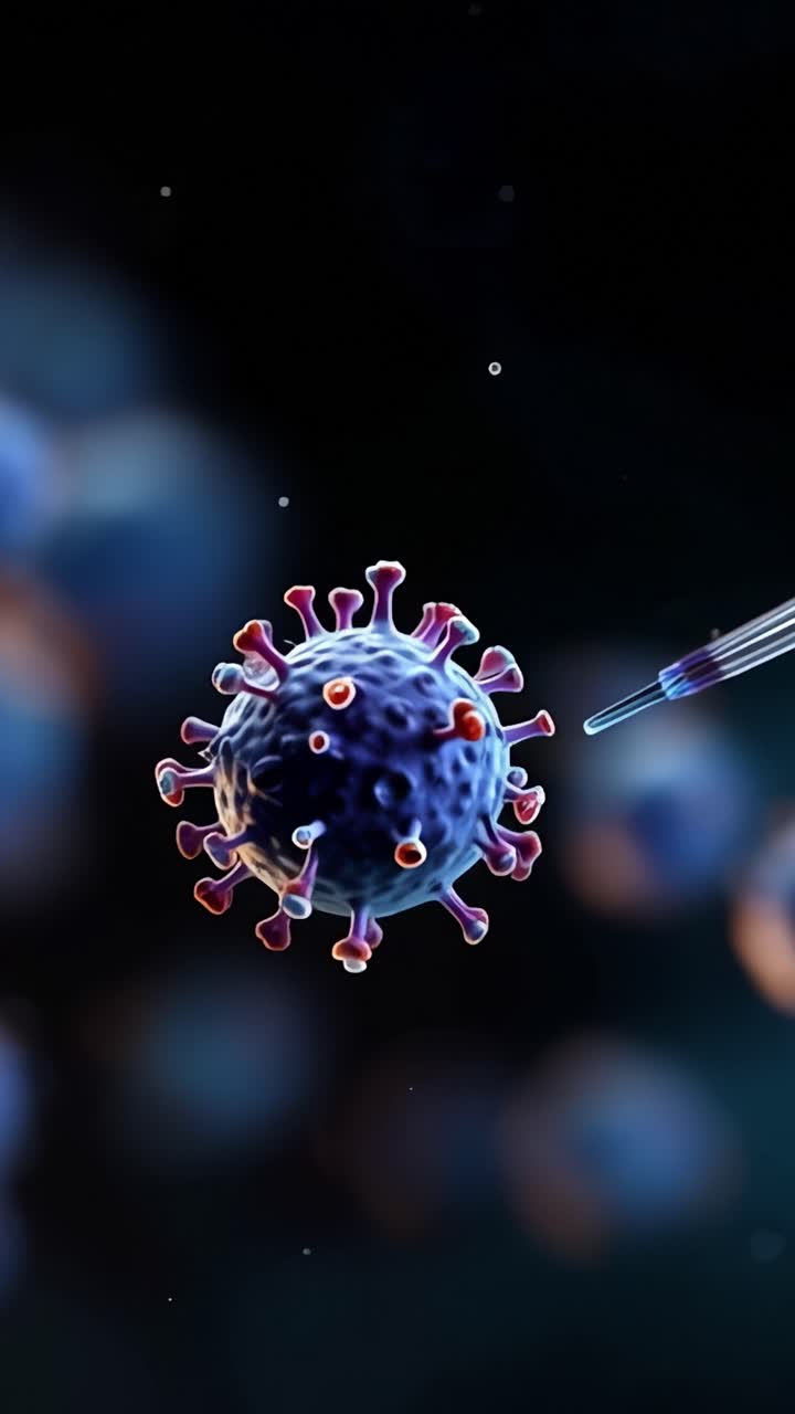 Microscopic Exploration: A Dynamic Visual Journey Through Viral Structures Observed Under Advanced Experimentation Techniques and Technology Innovations
