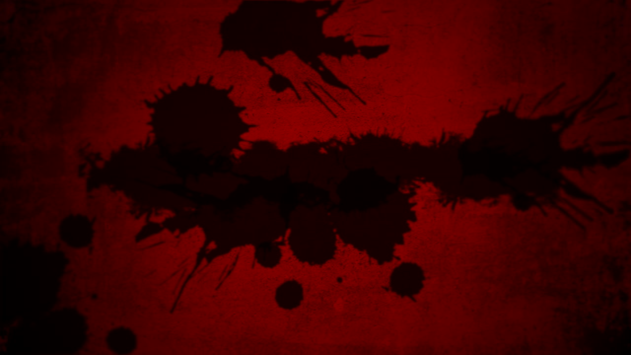 salpicaduras de pintura negra en degradado rojo oscuro