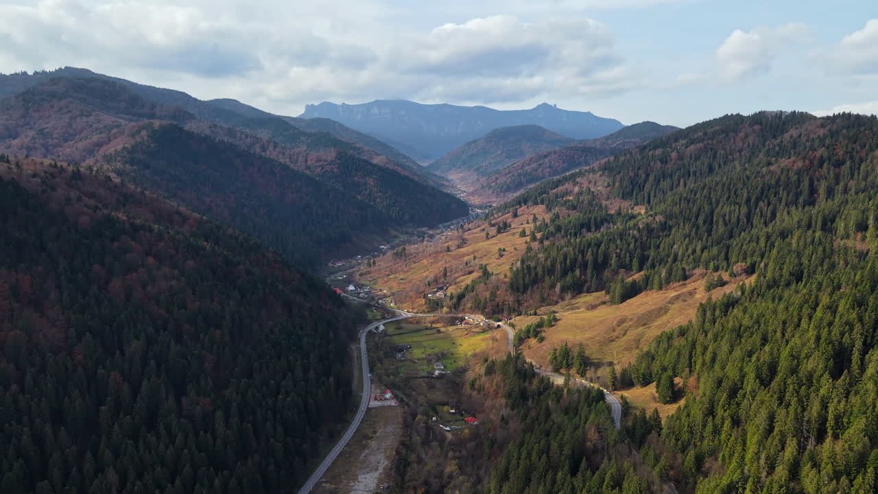 Aerial drone view of central buildings in Iasi, Romania. Square in front of it