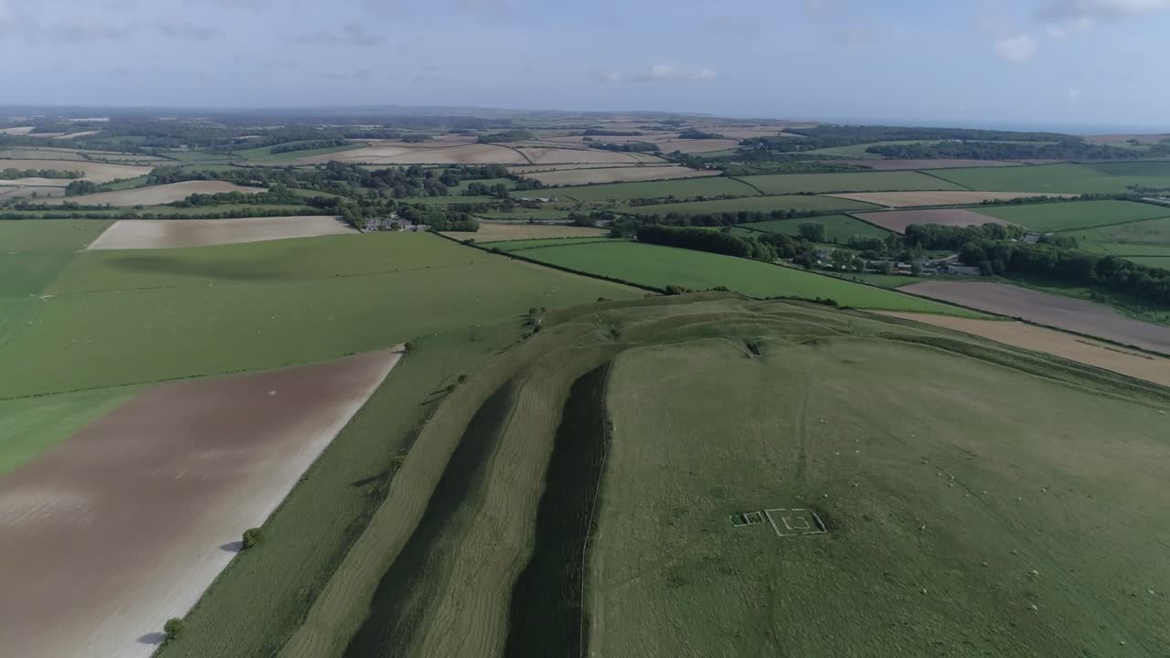 Aerial View of Hillside Landscape