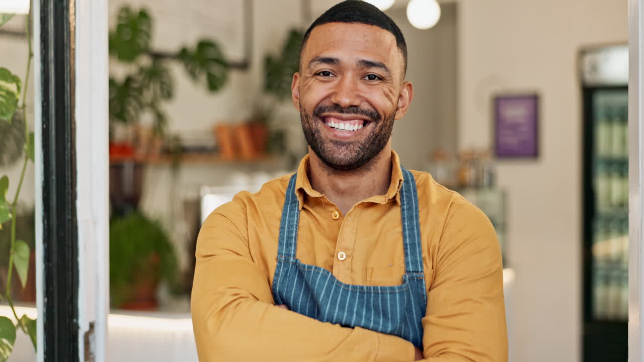 Portrait of a smiling business owner