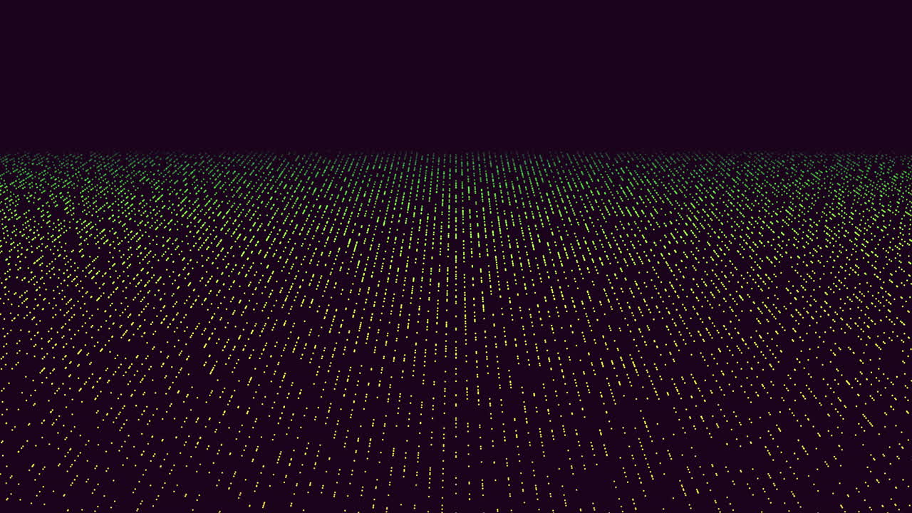 Enigmatic glowing dots scattered on dark background