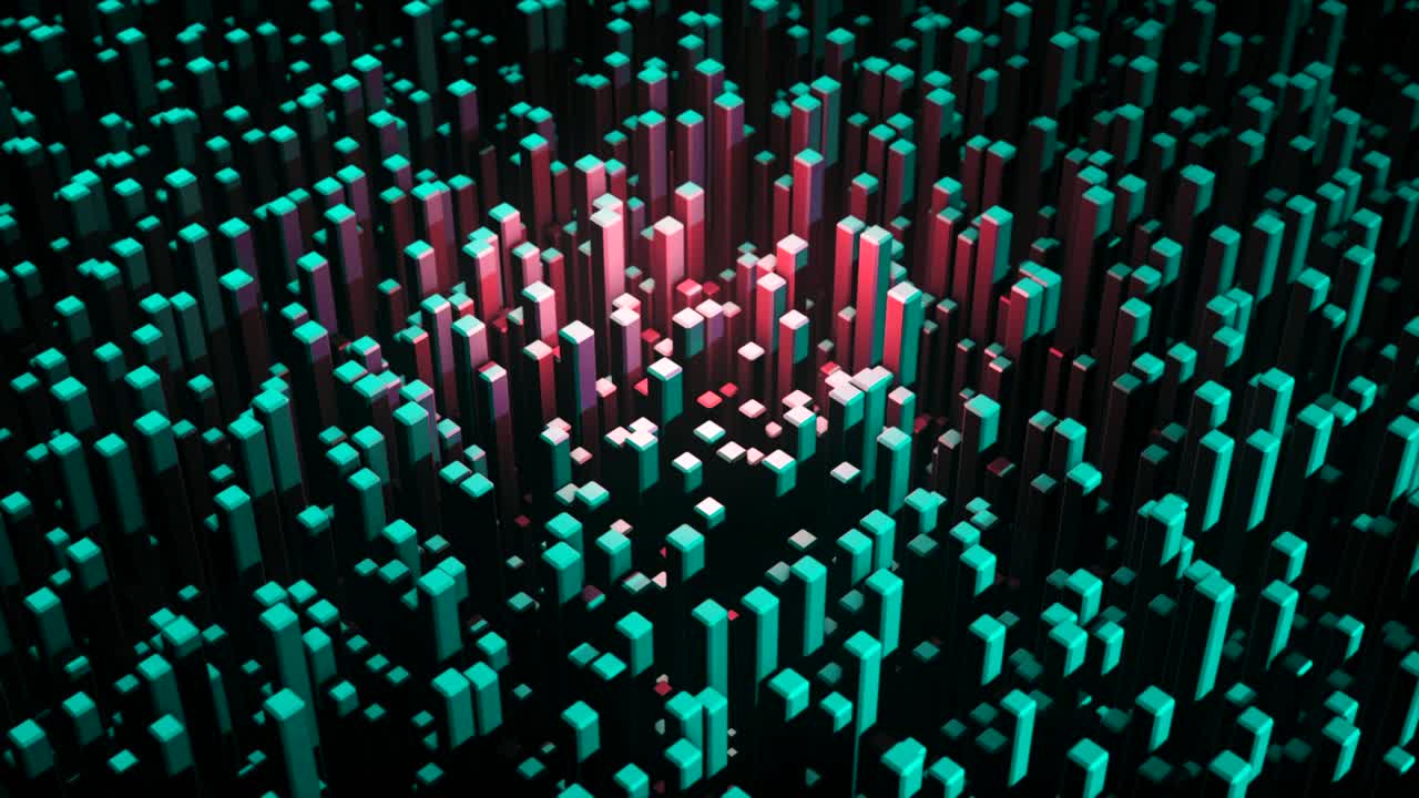 Abstract 3D Cube Pattern