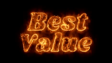 best value word hot animated burning realistic fire flame loop.