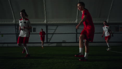 women's indoor soccer game