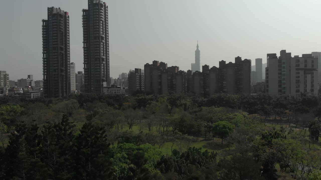 vista aérea de la ciudad de taipei