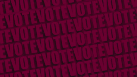 vote red text background, elections in usa, loop animation