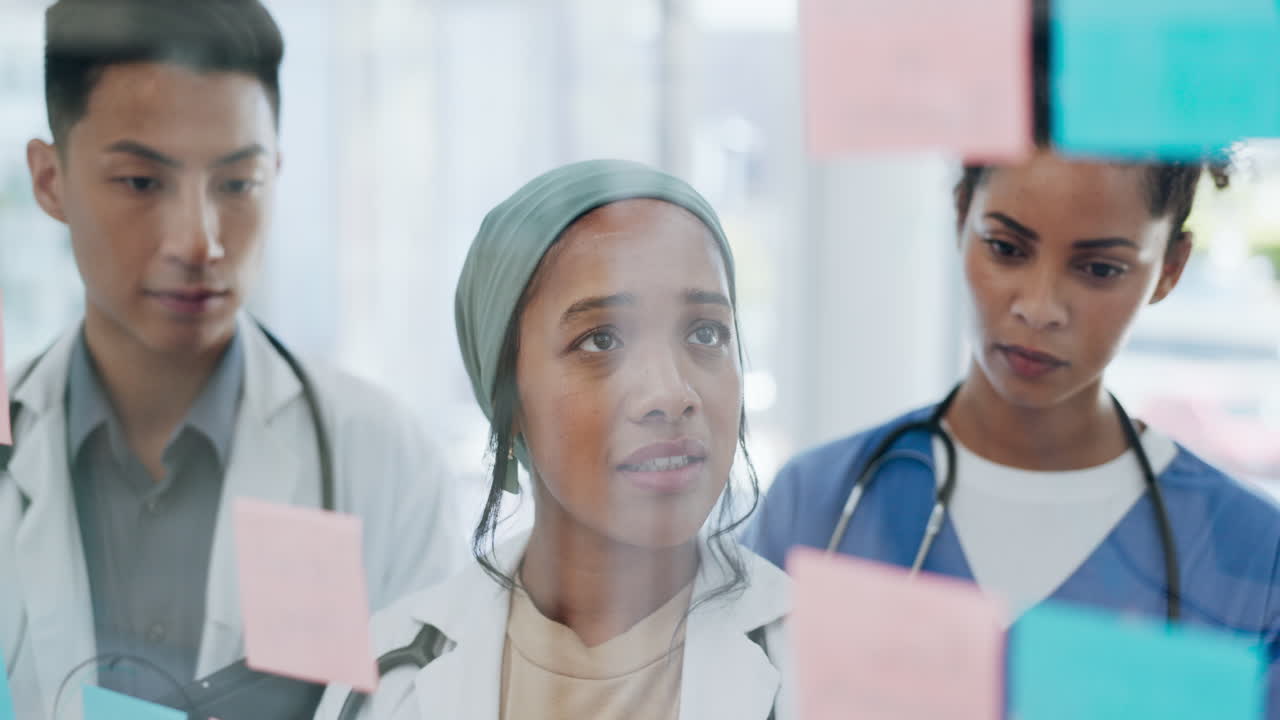 Meeting, medical and collaboration with a doctor