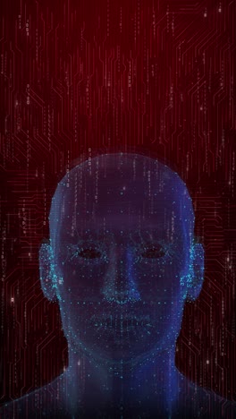 artificial intelligence brainstorm concept brain animation data mining deep learning modern computer