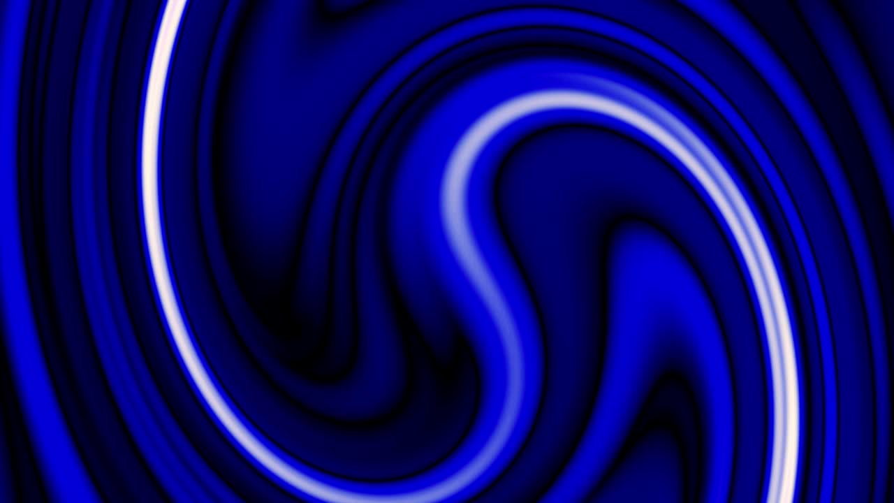 추상적인 파란색 액체 회전 파란색 배경