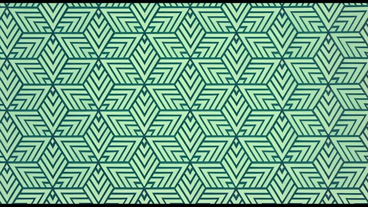 Green Geometric Repeating Pattern