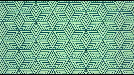 green geometric repeating pattern