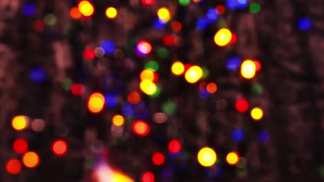 abstract festive lights. christmas garland in blur