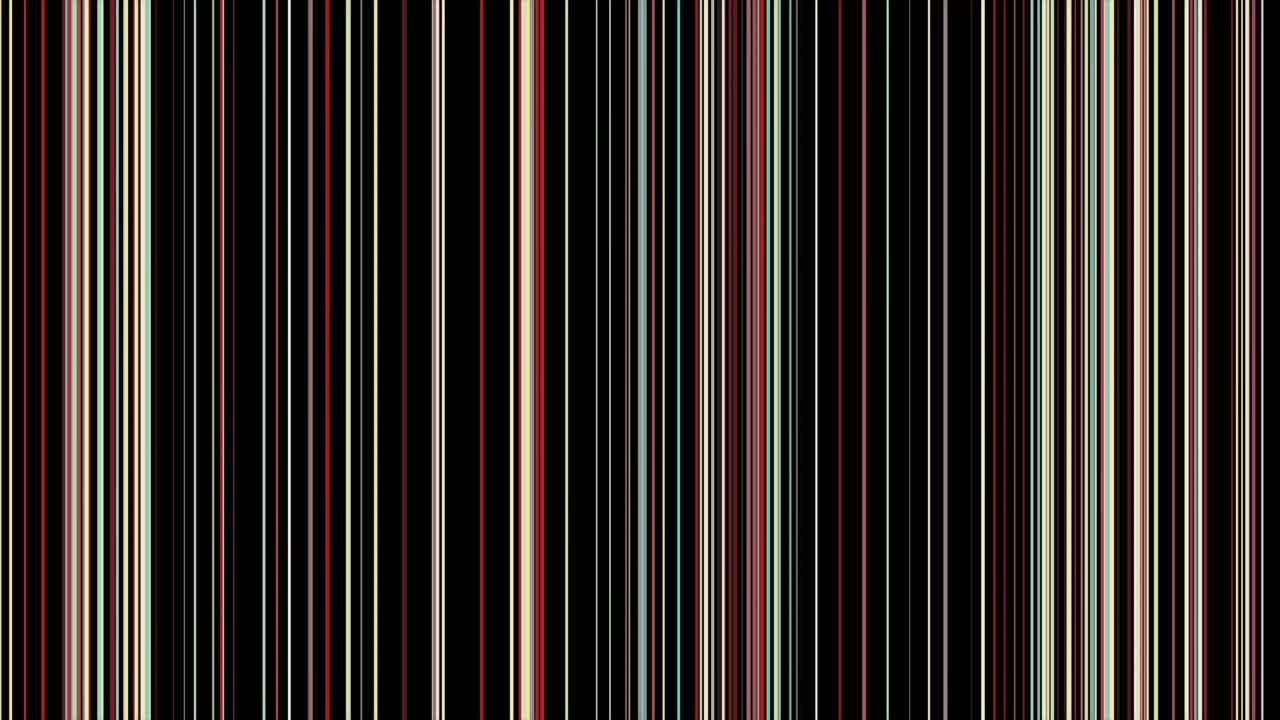 movimiento rápido de líneas brillantes de neón multicolores que se mueven horizontalmente en el fondo negro. animación. bucle sin costuras animación de fondo abstracta