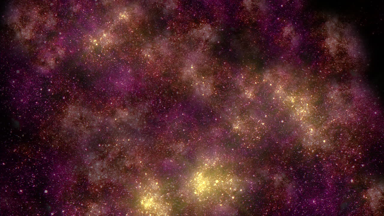 A celestial tapestry purple and yellow nebula adorned with scattered stars