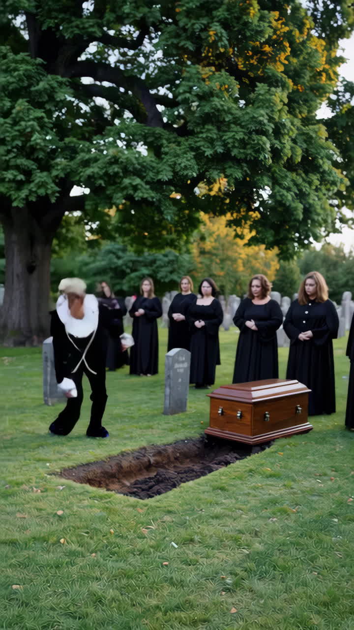 Dance performance at a funeral