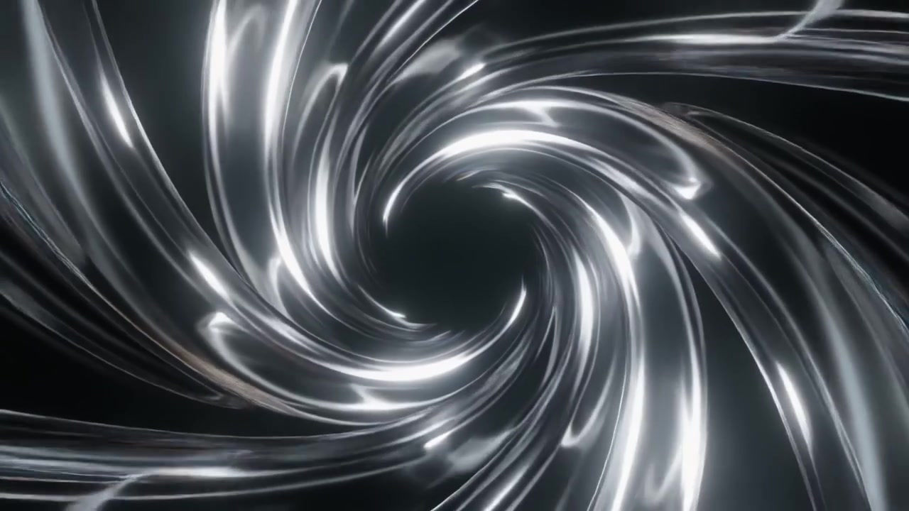 Abstract Rotating Metallic Spiral Background