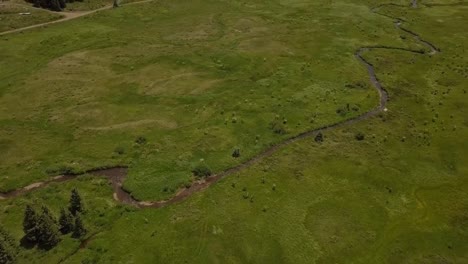 aerial view of a small house placed in the valley of kashmir