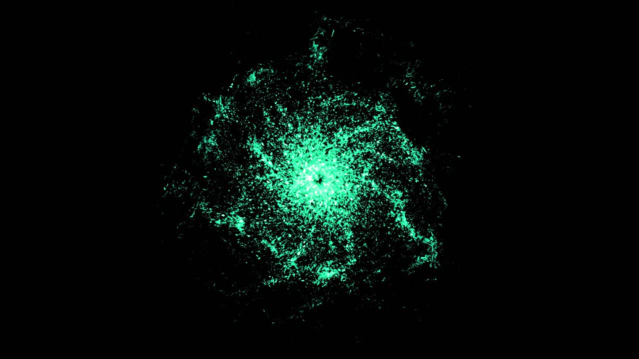 추상적인 녹색 폭발