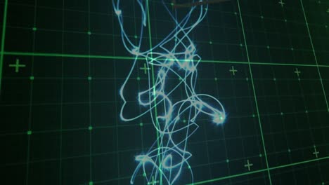 animación de la red de conexiones en el espacio digital